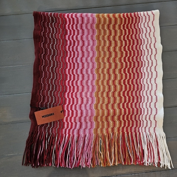 Missoni Sciappa Scarf Wool Blend made in Italy NWT - Picture 9 of 13